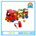 Wooden kids educational DIY Toys Building Block 9pcs Natural Wooden Infant Building Block